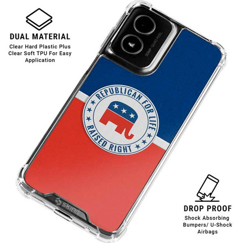 Republican For Life Moto G Power 5G (2024) Clear Case