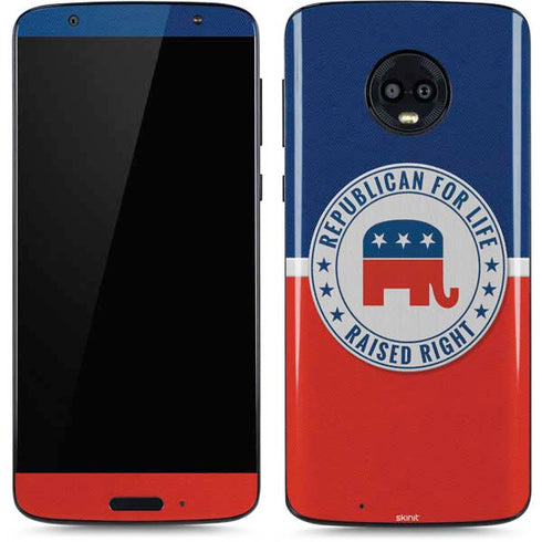 Republican For Life Moto G6 Skin