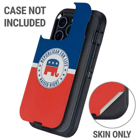 Republican For Life Otterbox Defender iPhone Skin