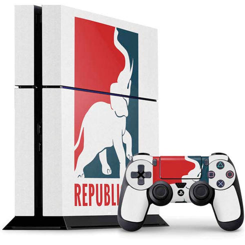 Republican PS4 Console and Controller Bundle Skin