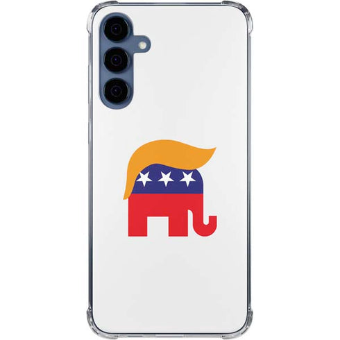 Republican Trump Hair Galaxy A55 5G Clear Case