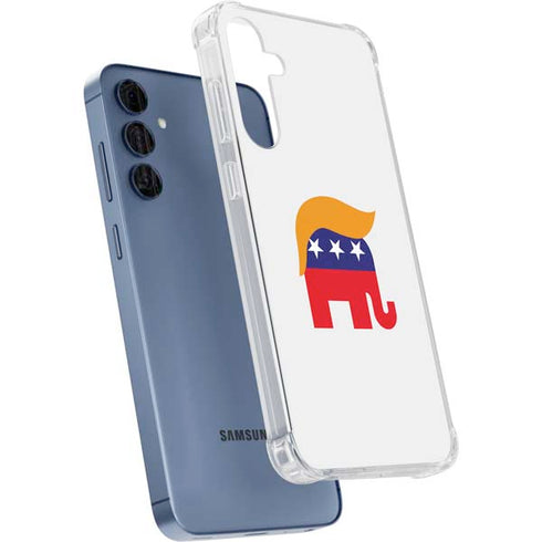 Republican Trump Hair Galaxy A55 5G Clear Case