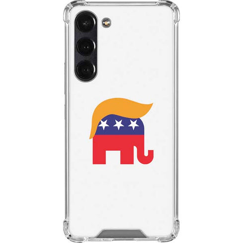 Republican Trump Hair Galaxy S24 FE Clear Case