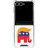 Republican Trump Hair Galaxy Z Flip7 Clear Case