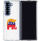 Republican Trump Hair Galaxy Z Fold6 Clear Case