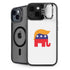 Republican Trump Hair iPhone 15 Plus Kickstand Case