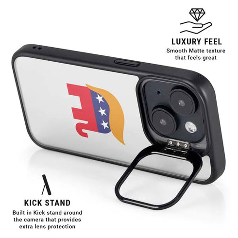 Republican Trump Hair iPhone 15 Plus Kickstand Case