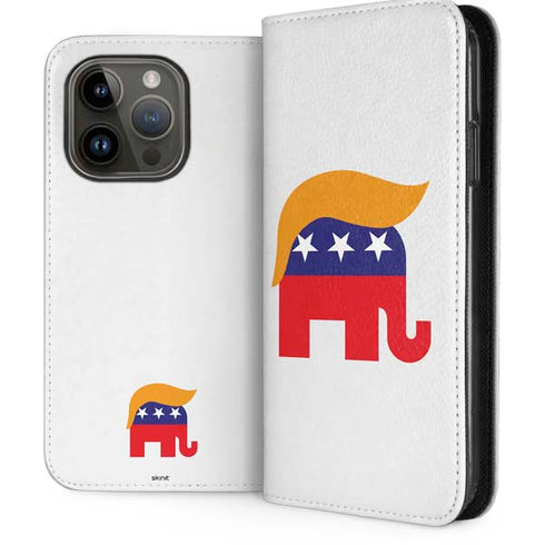 Republican Trump Hair iPhone 15 Pro Folio Case