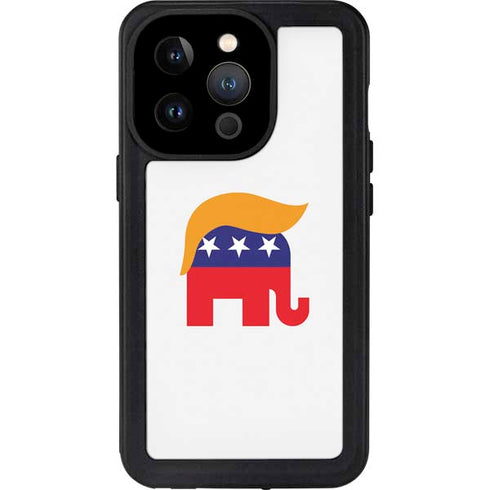 Republican Trump Hair iPhone 15 Pro Waterproof Case
