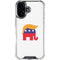 Republican Trump Hair iPhone 16 Clear Case