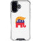 Republican Trump Hair iPhone 16 Plus Clear Case