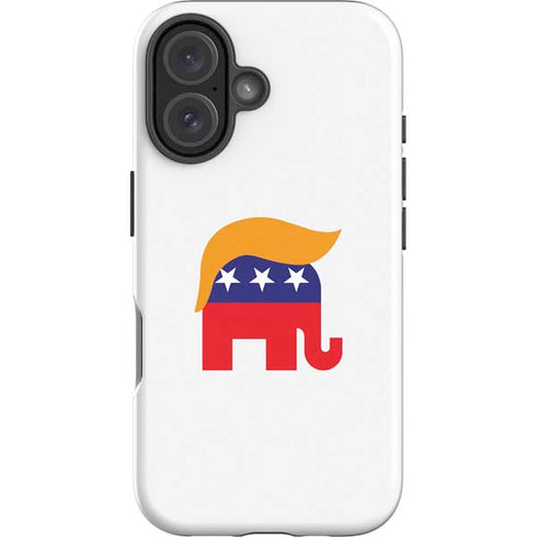 Republican Trump Hair iPhone 16 Plus Impact Case