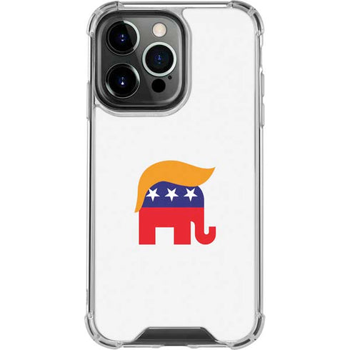 Republican Trump Hair iPhone 16 Pro Clear Case