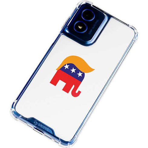 Republican Trump Hair Moto G 5G (2024) Clear Case