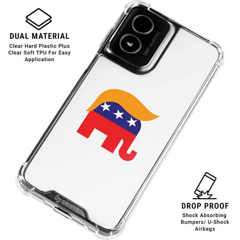 Republican Trump Hair Moto G Power 5G (2024) Clear Case
