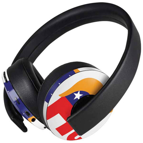 Republican Trump Hair PlayStation 4 Gold Wireless Headset Skin