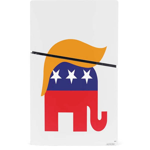Republican Trump Hair PS5 Slim Digital Edition Console Skin
