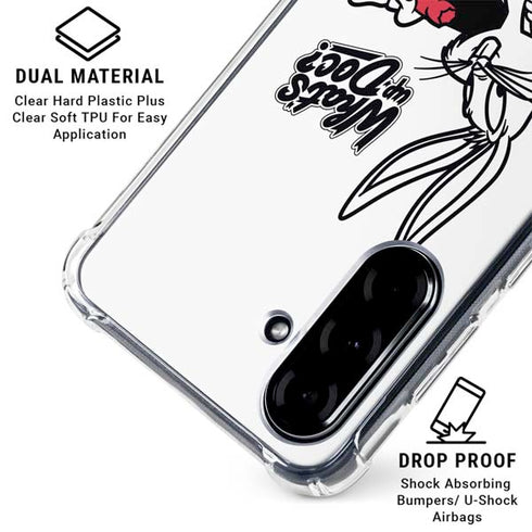 Looney Tunes Retro Bugs Bunny Galaxy A36 5G Clear Case