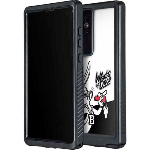 Looney Tunes Retro Bugs Bunny Galaxy S24 Ultra Waterproof Case