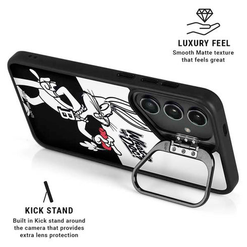Looney Tunes Retro Bugs Bunny Galaxy S25 FE Kickstand Case