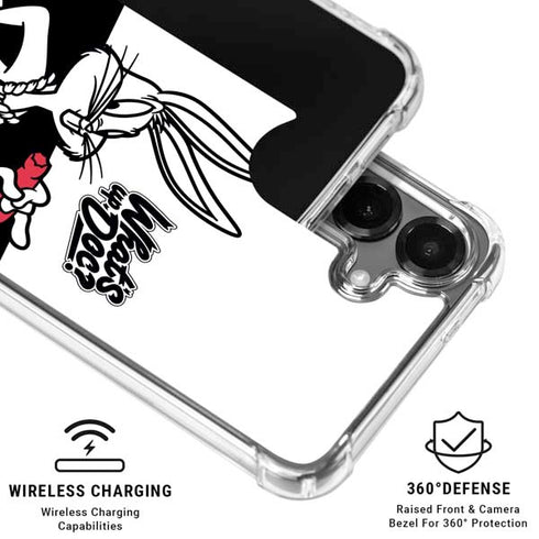 Looney Tunes Retro Bugs Bunny Galaxy S26 Plus Clear Case