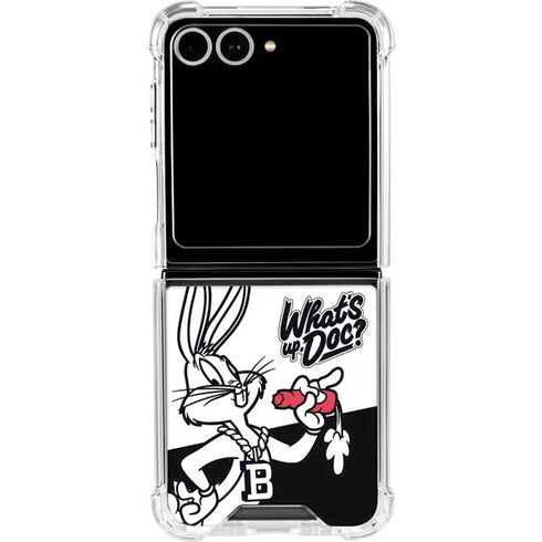 Looney Tunes Retro Bugs Bunny Galaxy Z Flip7 Clear Case