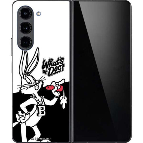 Looney Tunes Retro Bugs Bunny Galaxy Z Fold5 5G Skin