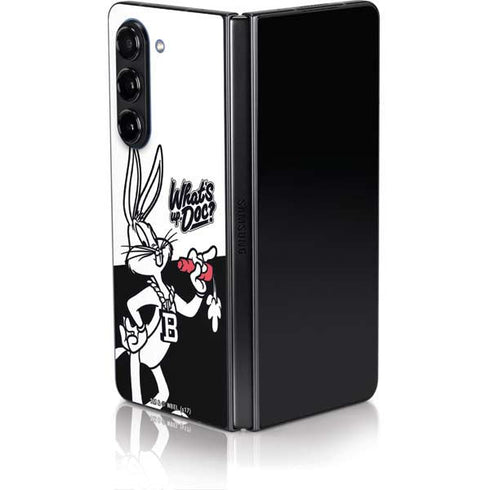 Looney Tunes Retro Bugs Bunny Galaxy Z Fold5 5G Skin