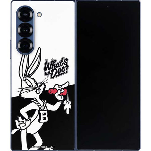 Looney Tunes Retro Bugs Bunny Galaxy Z Fold6 Skin