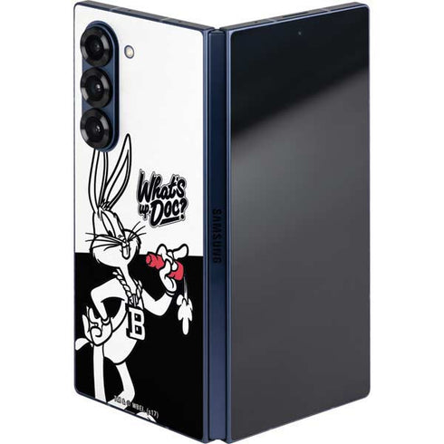 Looney Tunes Retro Bugs Bunny Galaxy Z Fold6 Skin