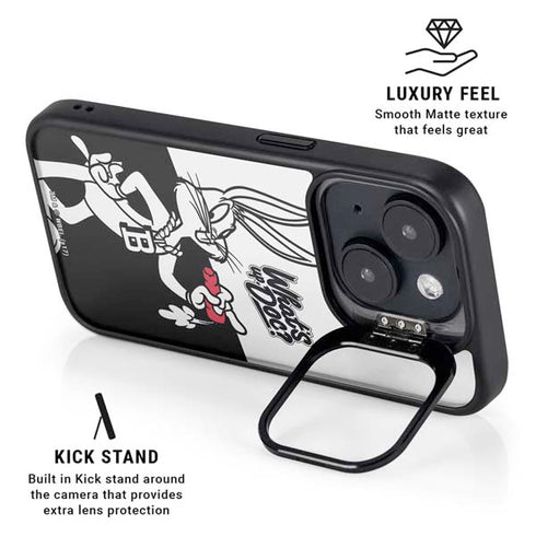 Looney Tunes Retro Bugs Bunny iPhone 14 Kickstand Case