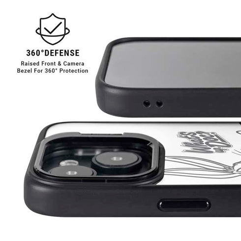 Looney Tunes Retro Bugs Bunny iPhone 14 Kickstand Case