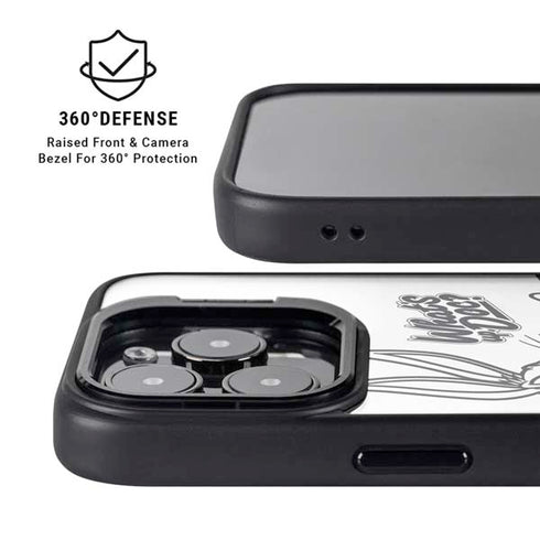 Looney Tunes Retro Bugs Bunny iPhone 15 Pro Max Kickstand Case