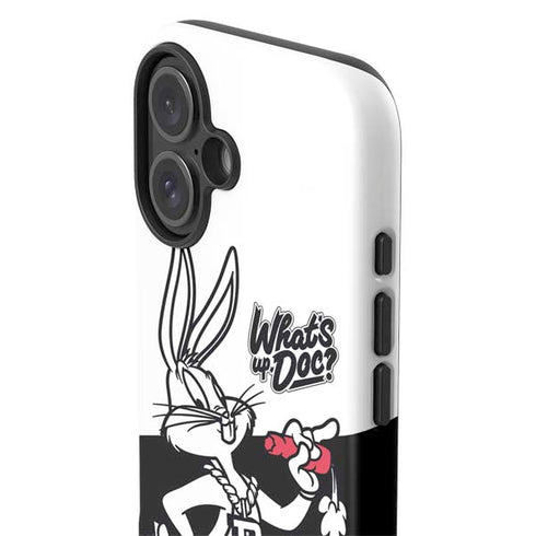 Looney Tunes Retro Bugs Bunny iPhone 16 Impact Case