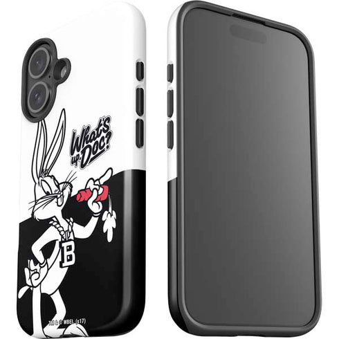 Looney Tunes Retro Bugs Bunny iPhone 16 Impact Case