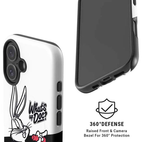 Looney Tunes Retro Bugs Bunny iPhone 16 Magsafe Impact Case