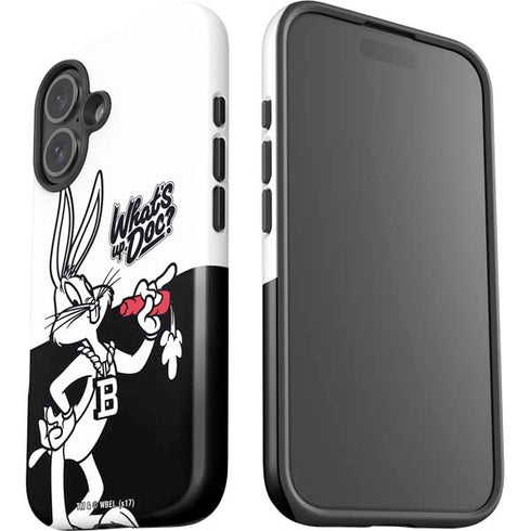 Looney Tunes Retro Bugs Bunny iPhone 16 Plus Impact Case