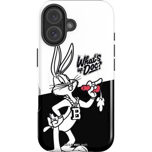 Looney Tunes Retro Bugs Bunny iPhone 16 Plus Magsafe Impact Case