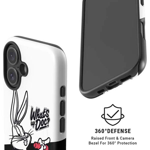 Looney Tunes Retro Bugs Bunny iPhone 16 Plus Magsafe Impact Case