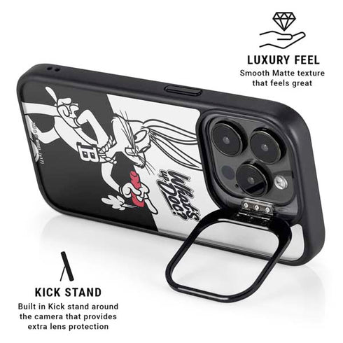 Looney Tunes Retro Bugs Bunny iPhone 16 Pro Kickstand Case