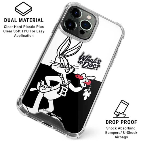 Looney Tunes Retro Bugs Bunny iPhone 16 Pro Max Clear Case