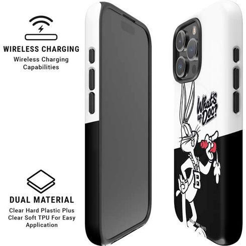 Looney Tunes Retro Bugs Bunny iPhone 16 Pro Max Magsafe Impact Case