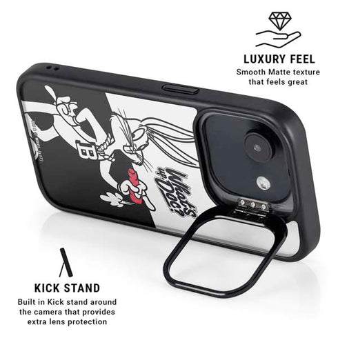 Looney Tunes Retro Bugs Bunny iPhone 16e Kickstand Case