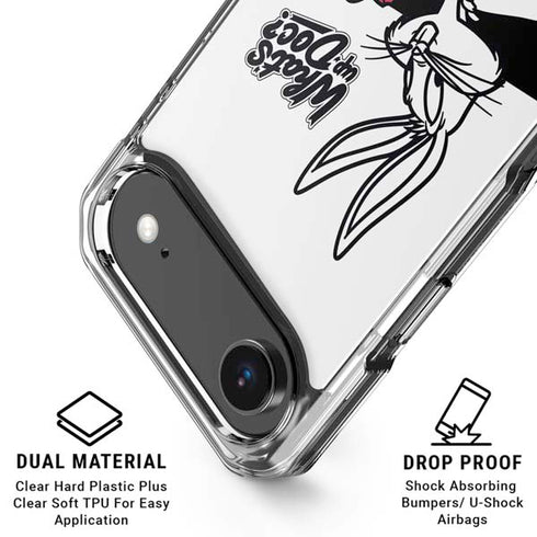 Looney Tunes Retro Bugs Bunny iPhone 17 Air Clear Case