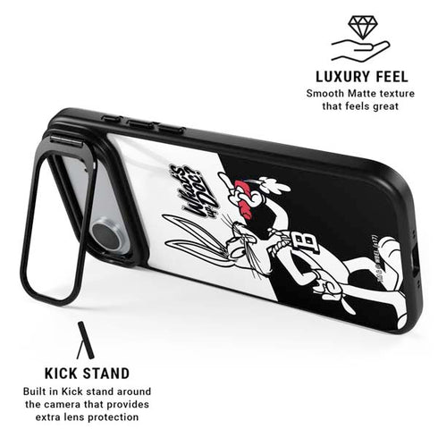 Looney Tunes Retro Bugs Bunny iPhone 17 Air Kickstand Case