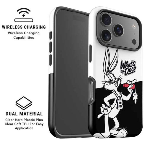 Looney Tunes Retro Bugs Bunny iPhone 17 Pro Magsafe Impact Case