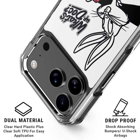 Looney Tunes Retro Bugs Bunny iPhone 17 Pro Max MagSafe Case