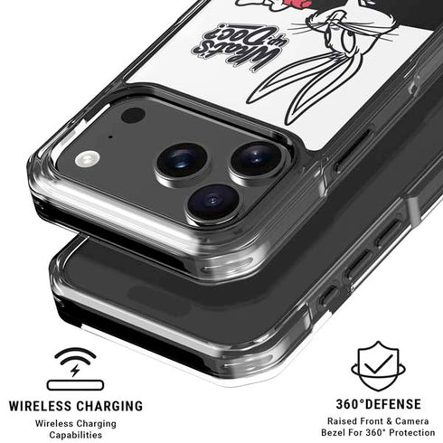 Looney Tunes Retro Bugs Bunny iPhone 18 Pro Clear Case