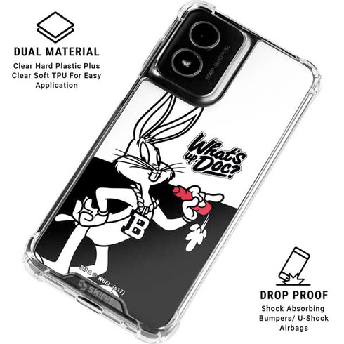 Looney Tunes Retro Bugs Bunny Moto G Power 5G (2024) Clear Case