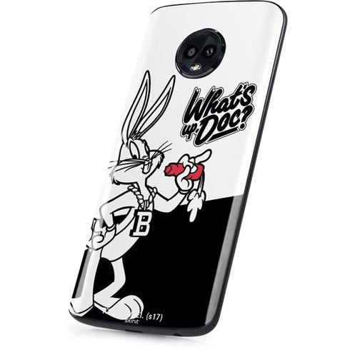 Looney Tunes Retro Bugs Bunny Moto G6 Skin